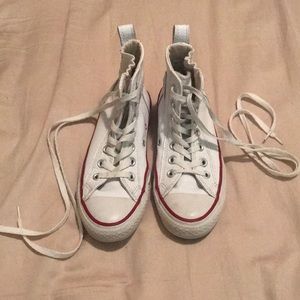 White Converse All Star High Tops